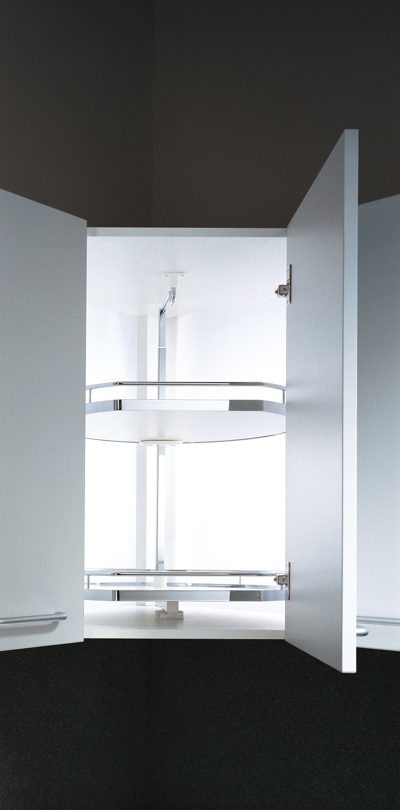 Комплект Твистер 2 полки 270 H 659-769 мм Арена КЛАССИК цвет ХРОМ Kessebohmer | официальный магазин